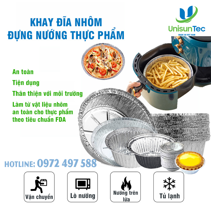 Khay nhôm đựng thực phẩm 